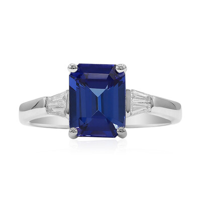 Gouden ring met een AAA tanzaniet (CIRARI)