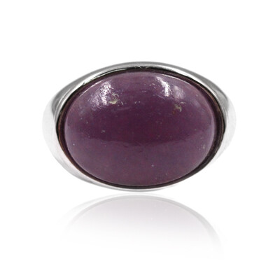 Zilveren ring met een lepidoliet