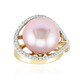 Gouden ring met een koninklijke roze Ming parel (TPC)
