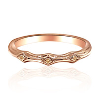 Gouden ring met SI1 Argyle Rose De France Diamanten