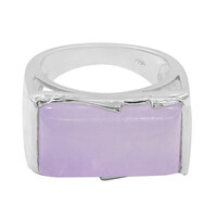 Zilveren ring met een jade