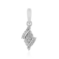 Zilveren hanger met I1 (I) Diamanten