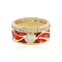 Zilveren ring met een zirkoon