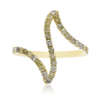 Gouden ring met SI2 Fancy Diamanten (CIRARI)