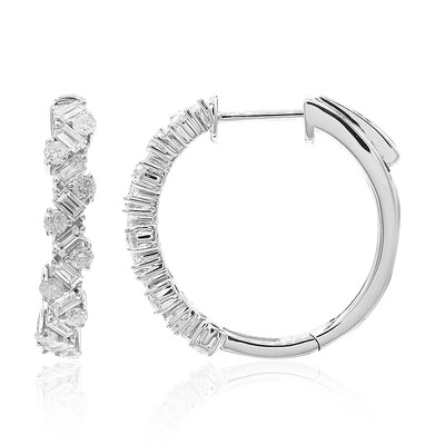 Gouden oorbellen met SI2 (H) Diamanten (CIRARI)