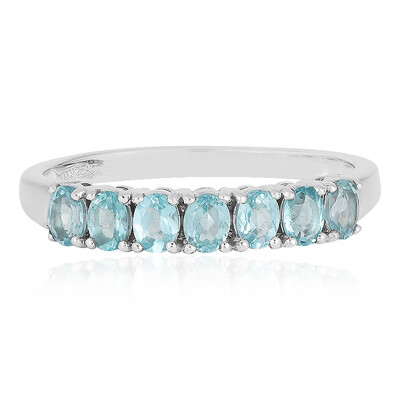 Zilveren ring met Blauwe apatieten