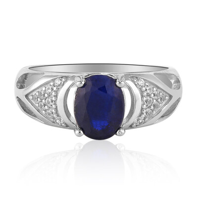 Zilveren ring met een Koningsblauwe Spinel