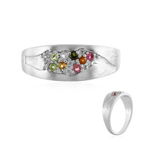 Zilveren ring met toermalijnen