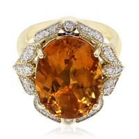 Gouden ring met een mandarijn citrien