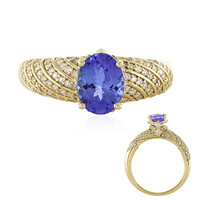 Gouden ring met een AAA tanzaniet (de Melo)