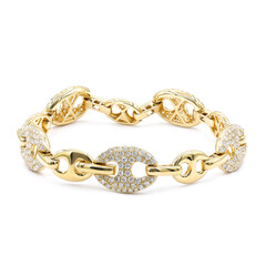Gouden armband met I1 (H) Diamanten (CIRARI)