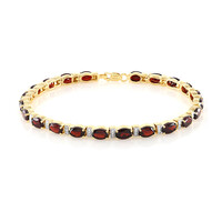 Zilveren armband met Mozambique granaten