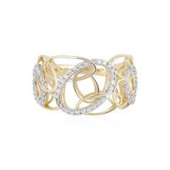 Gouden ring met I1 (I) Diamanten (Ornaments by de Melo)