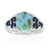 Zilveren ring met een turkoois