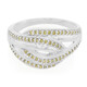Zilveren ring met Fancy diamanten