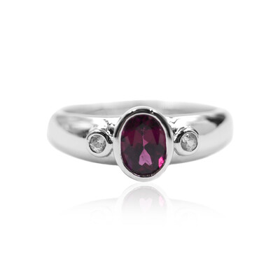 Zilveren ring met een Tocantin Granaat