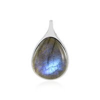 Zilveren hanger met een Blauwe Minary Labradoriet (KM by Juwelo)