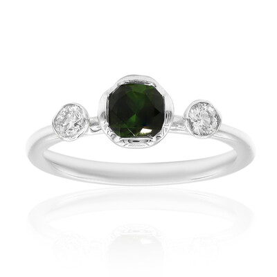 Gouden ring met een groene toermalijn (CIRARI)