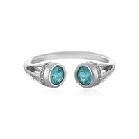 Zilveren ring met Blauwe apatieten