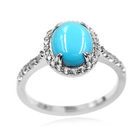 Zilveren ring met een Sleeping Beauty Turkoois (Faszination Türkis)
