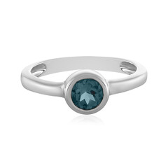 Zilveren ring met een Londen-blauwe topaas