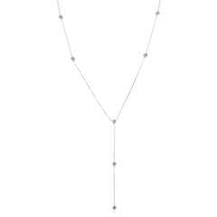 Gouden halsketting met VS1 champagne diamanten (de Melo)