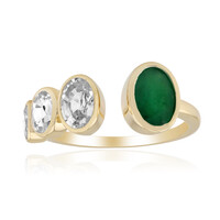 Gouden ring met een Zambia-smaragd