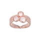Zilveren ring met een rozen kwarts (Adela Silber)