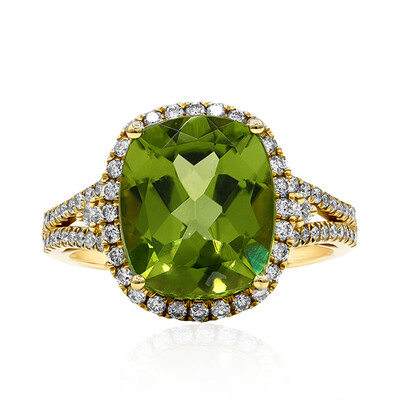 Gouden ring met een Dashine Peridoot (CIRARI)