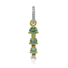 Gouden hanger met een Madagaskar Demantoid (John Ferry)