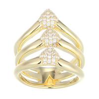 Zilveren ring met zirkonen (Adela Silber)