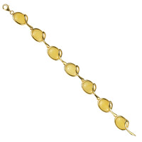 Zilveren armband met Baltische barnsteen