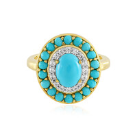 Zilveren ring met een Sleeping Beauty Turkoois