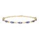 Gouden armband met AAA tanzanieten (CIRARI)