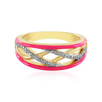 Zilveren ring met I3 (J) Diamanten