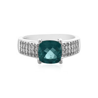 Zilveren ring met een Belgian Teal Fluoriet