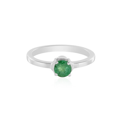 Zilveren ring met een Zambia-smaragd