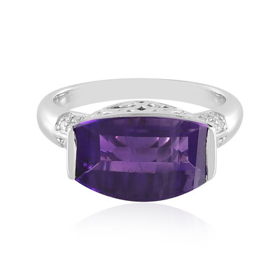 Gouden ring met een Zambia-amethist (SUHANA)