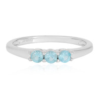 Zilveren ring met Blauwe apatieten