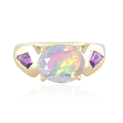 Gouden ring met een AAA Welo-opaal (de Melo)