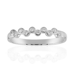 Zilveren ring met zirkonen