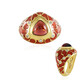 Zilveren ring met een Indische Granaat (Adela Silber)