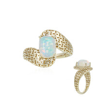 Gouden ring met een Welo-opaal (Ornaments by de Melo)