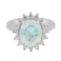 Zilveren ring met een maanlicht-topaas