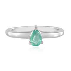 Zilveren ring met een Russische smaragd
