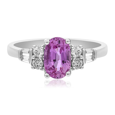 Gouden ring met een roze saffier (CIRARI)