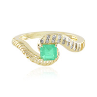 Gouden ring met een Colombiaanse smaragd (Ornaments by de Melo)