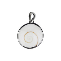 Zilveren hanger met een Shiva oog