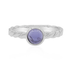Zilveren ring met een ioliet