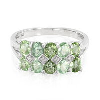 Zilveren ring met Paraiba toermalijnen